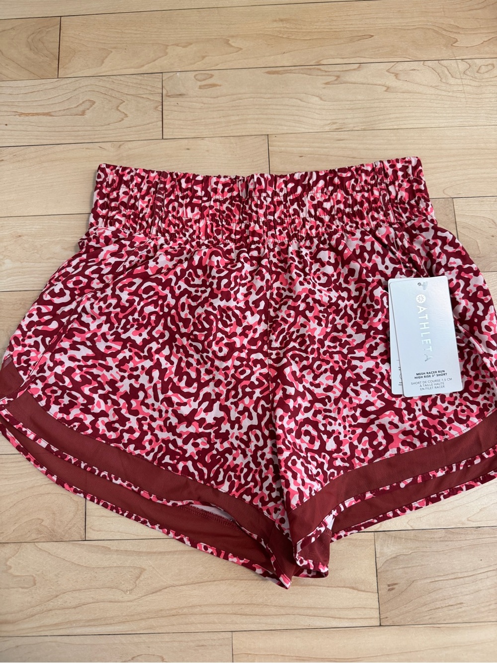 Athleta Mesh Racer Run High Rise Short